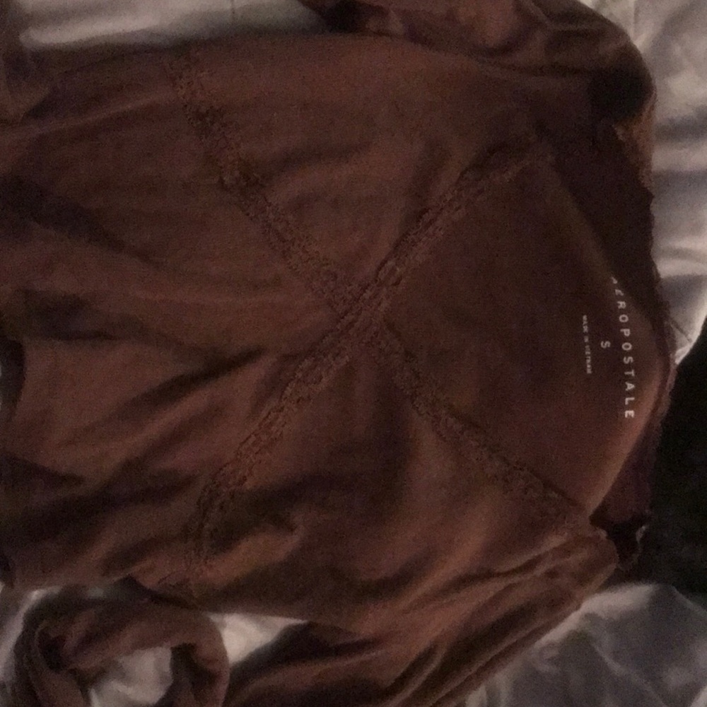 Brown crop top